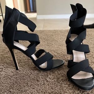 Black sexy heels